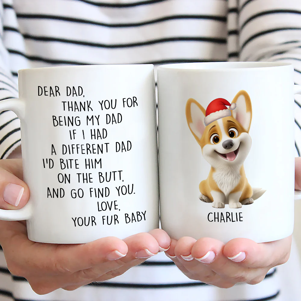 Favorite Human Cartoon Christmas - Personalized Custom Coffee Mug - Image 3