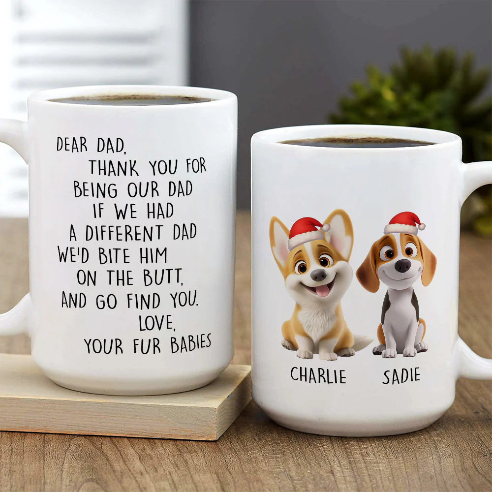 Favorite Human Cartoon Christmas - Personalized Custom Coffee Mug - Image 4
