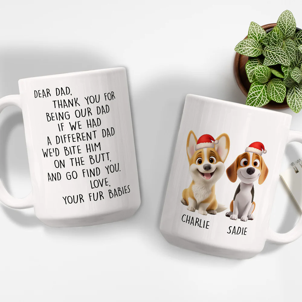 Favorite Human Cartoon Christmas - Personalized Custom Coffee Mug - Image 5