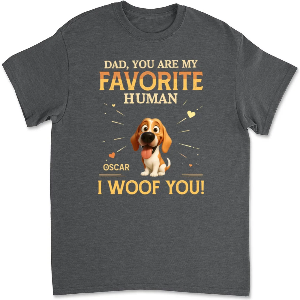 Favorite Human - Personalized Custom Unisex T-Shirt - Image 10
