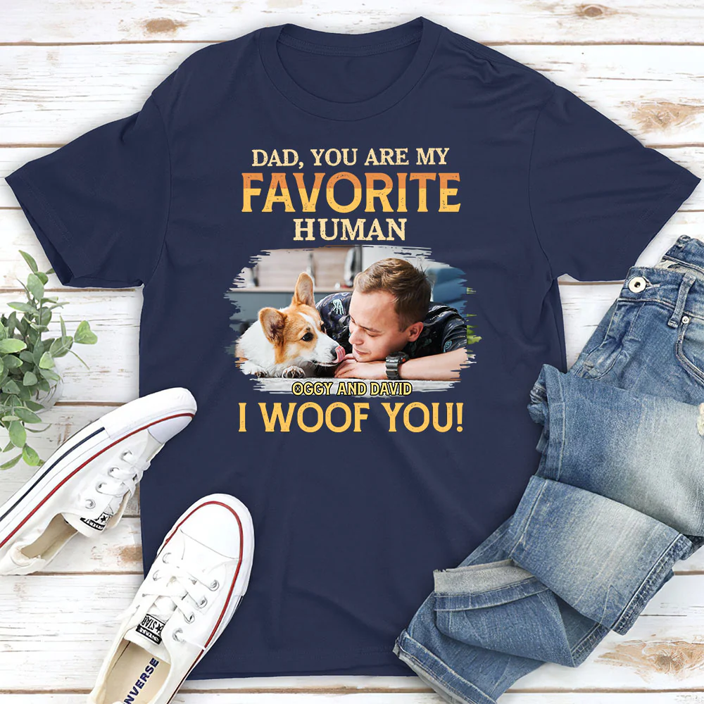 Favorite Human Photo - Personalized Custom Unisex T-Shirt