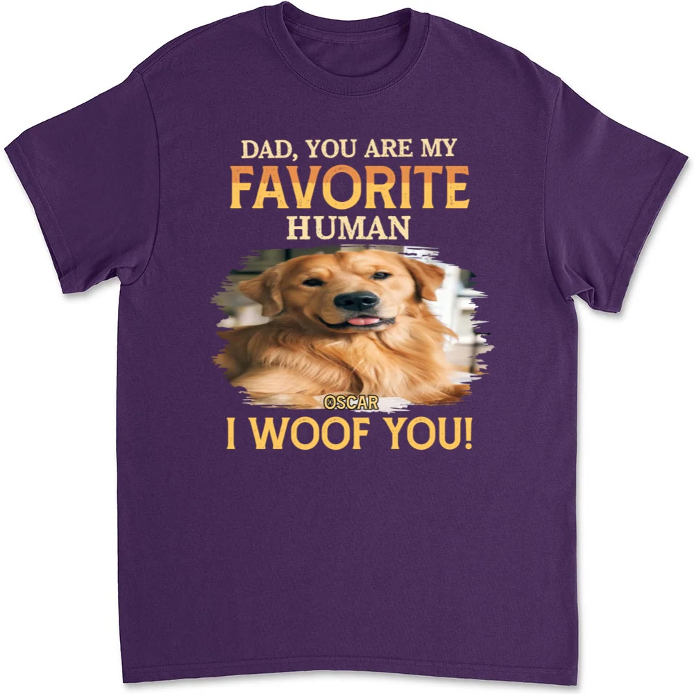 Favorite Human Photo - Personalized Custom Unisex T-Shirt - Image 9