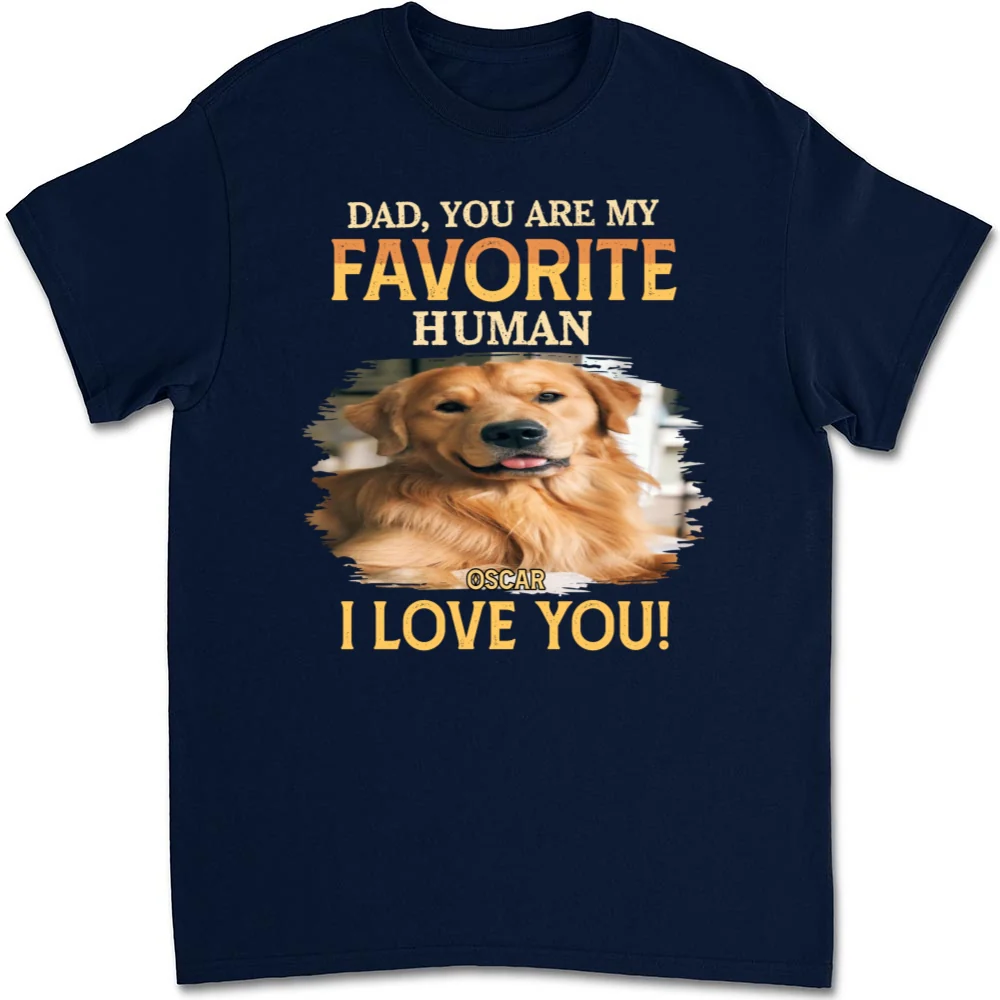 Favorite Pet Human Photo - Personalized Custom Unisex T-Shirt - Image 6