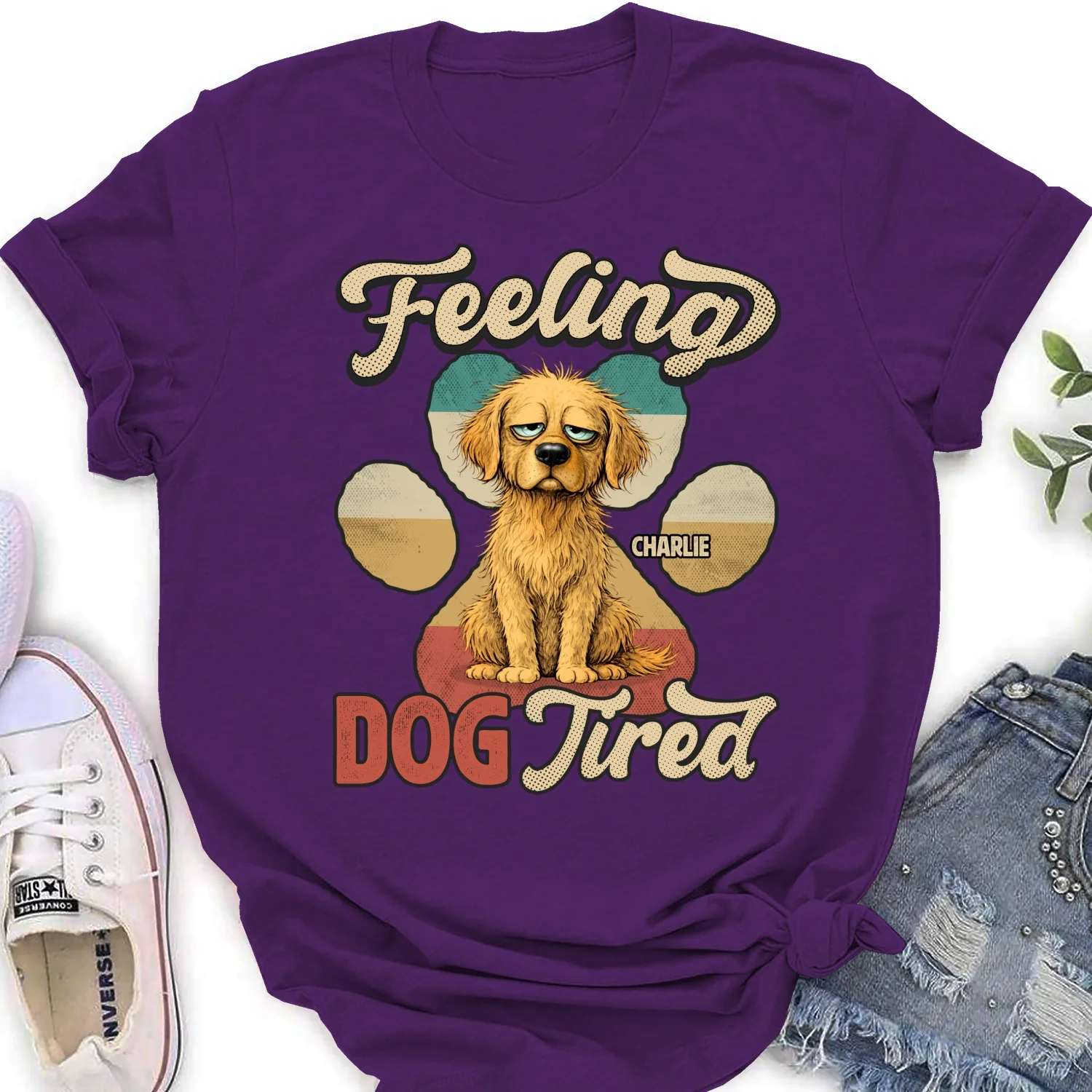 Feeling Tired Tired - Personalized Custom Women's T-shirt - Image 10