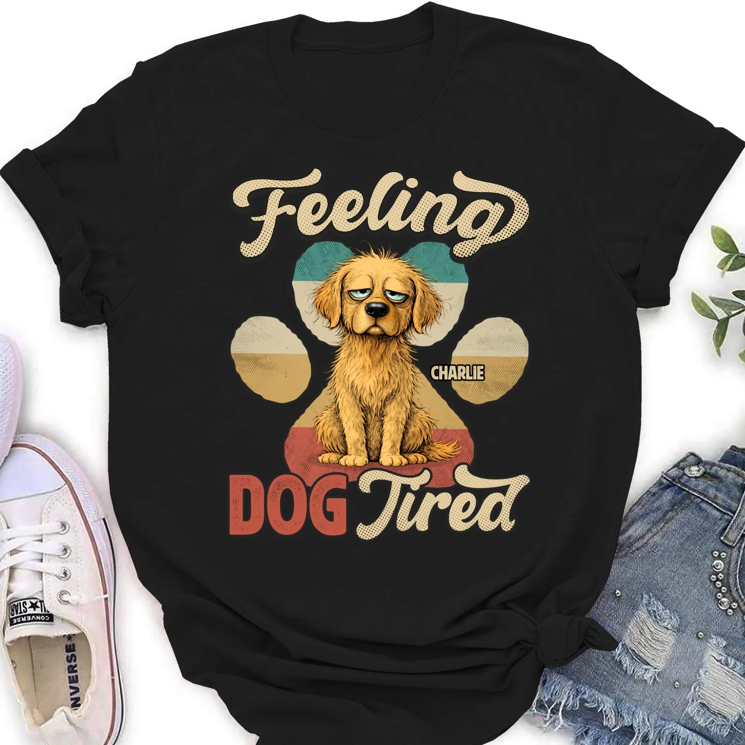 Feeling Tired Tired - Personalized Custom Women's T-shirt - Image 6