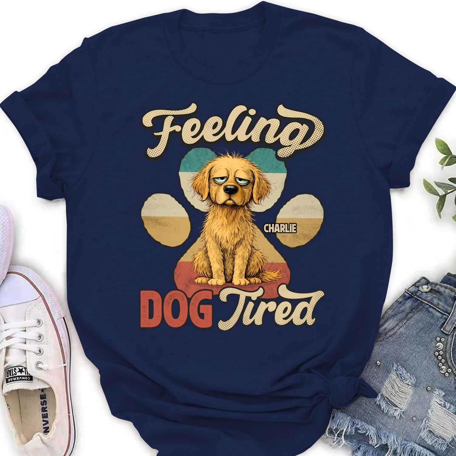 Feeling Tired Tired - Personalized Custom Women's T-shirt - Image 7
