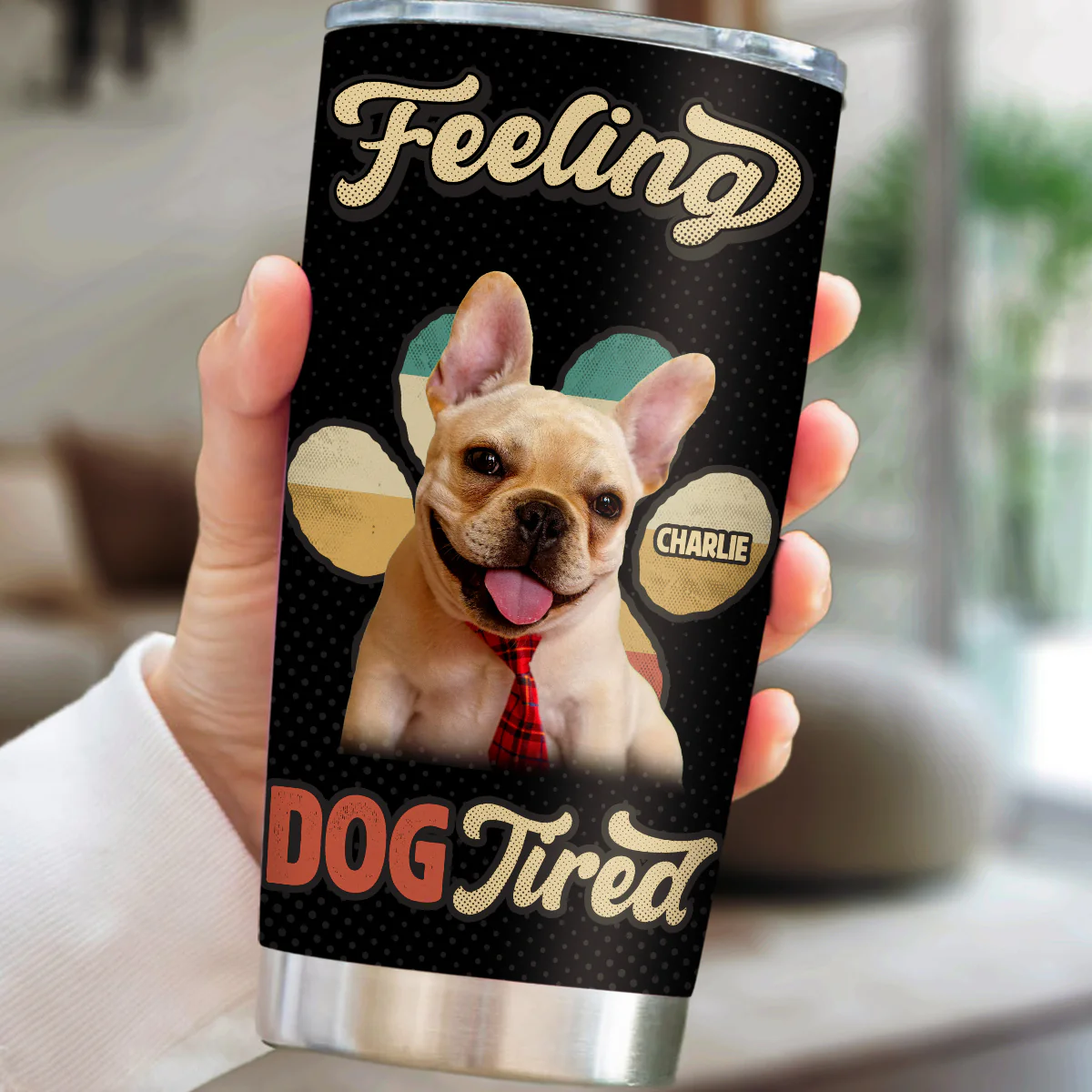 Feeling Tired Tired Photo - Personalized Custom Tumbler - Image 2