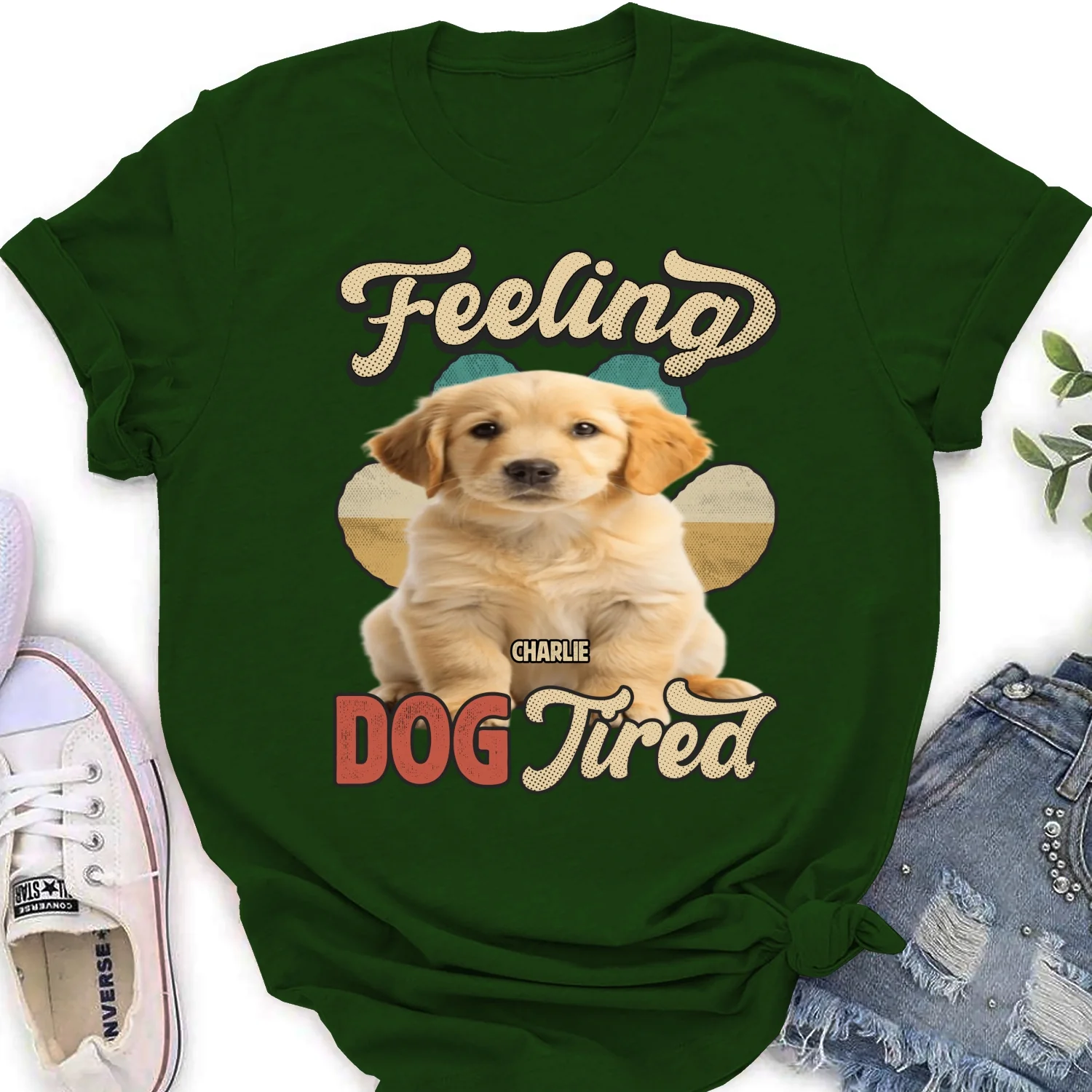 Feeling Tired Tired Photo - Personalized Custom Women's T-shirt - Image 4