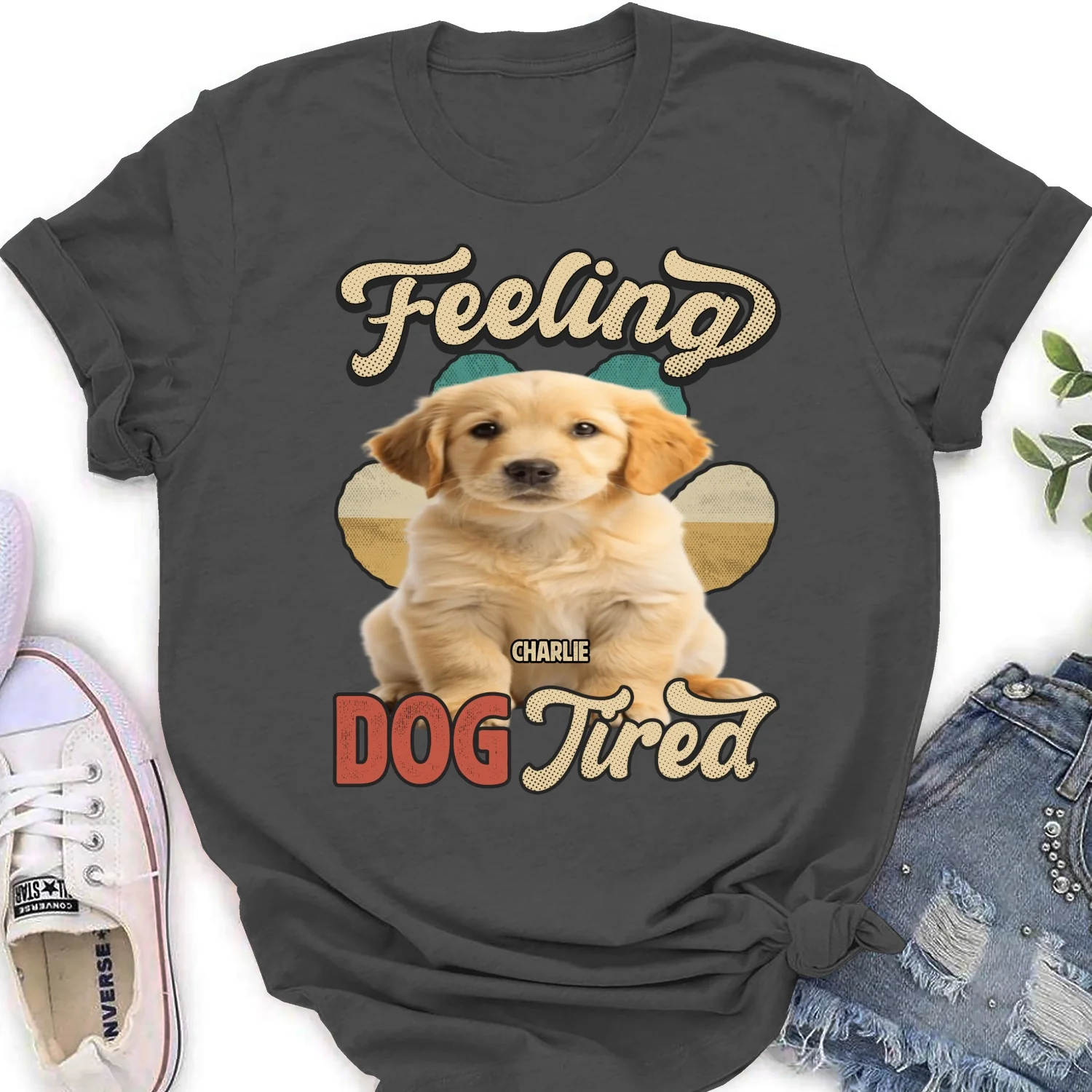 Feeling Tired Tired Photo - Personalized Custom Women's T-shirt - Image 5