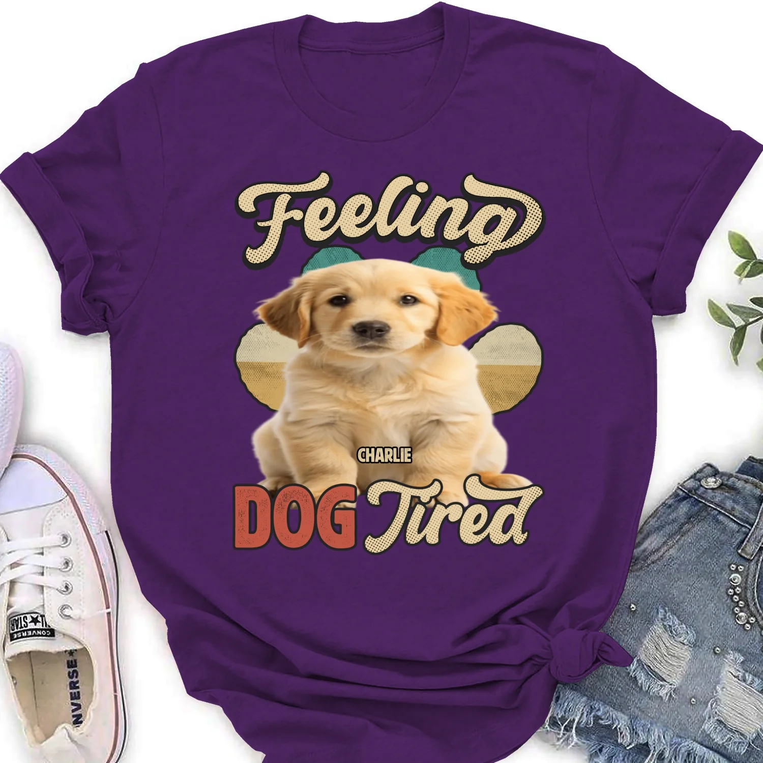 Feeling Tired Tired Photo - Personalized Custom Women's T-shirt - Image 6