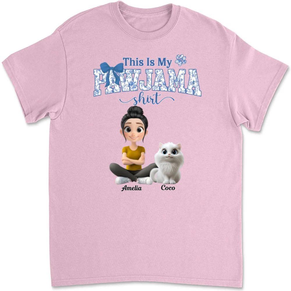 Flowery Sleep Shirt - Personalized Custom Unisex T-shirt - Image 9
