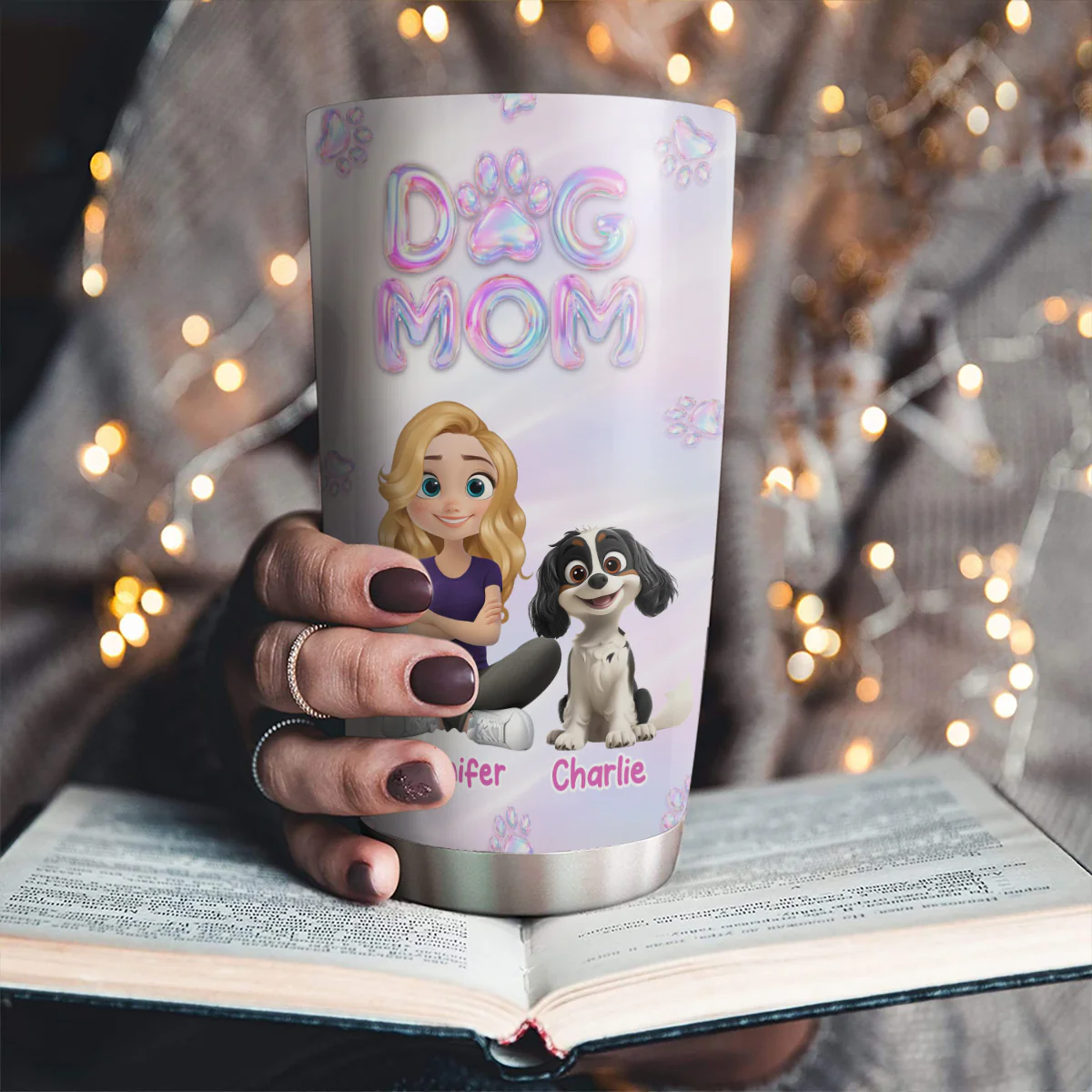 Flying Into Bubble Planet - Personalized Custom 3D Effect Tumbler - Image 3