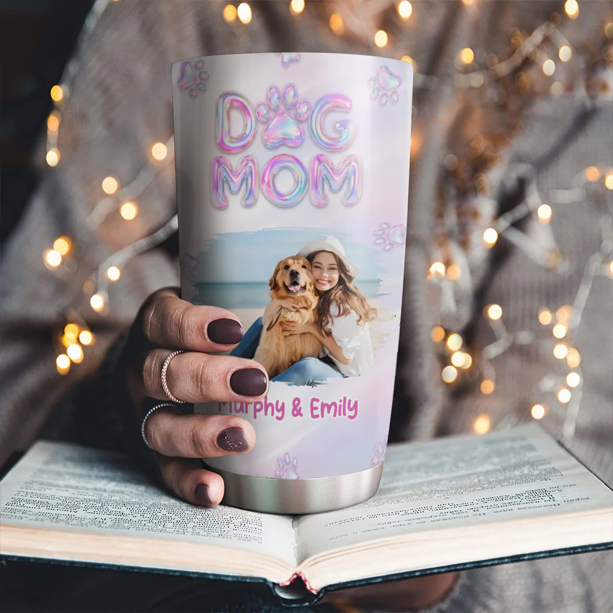 Flying Into Bubble Planet Photo - Personalized Custom 3D Effect Tumbler - Image 2