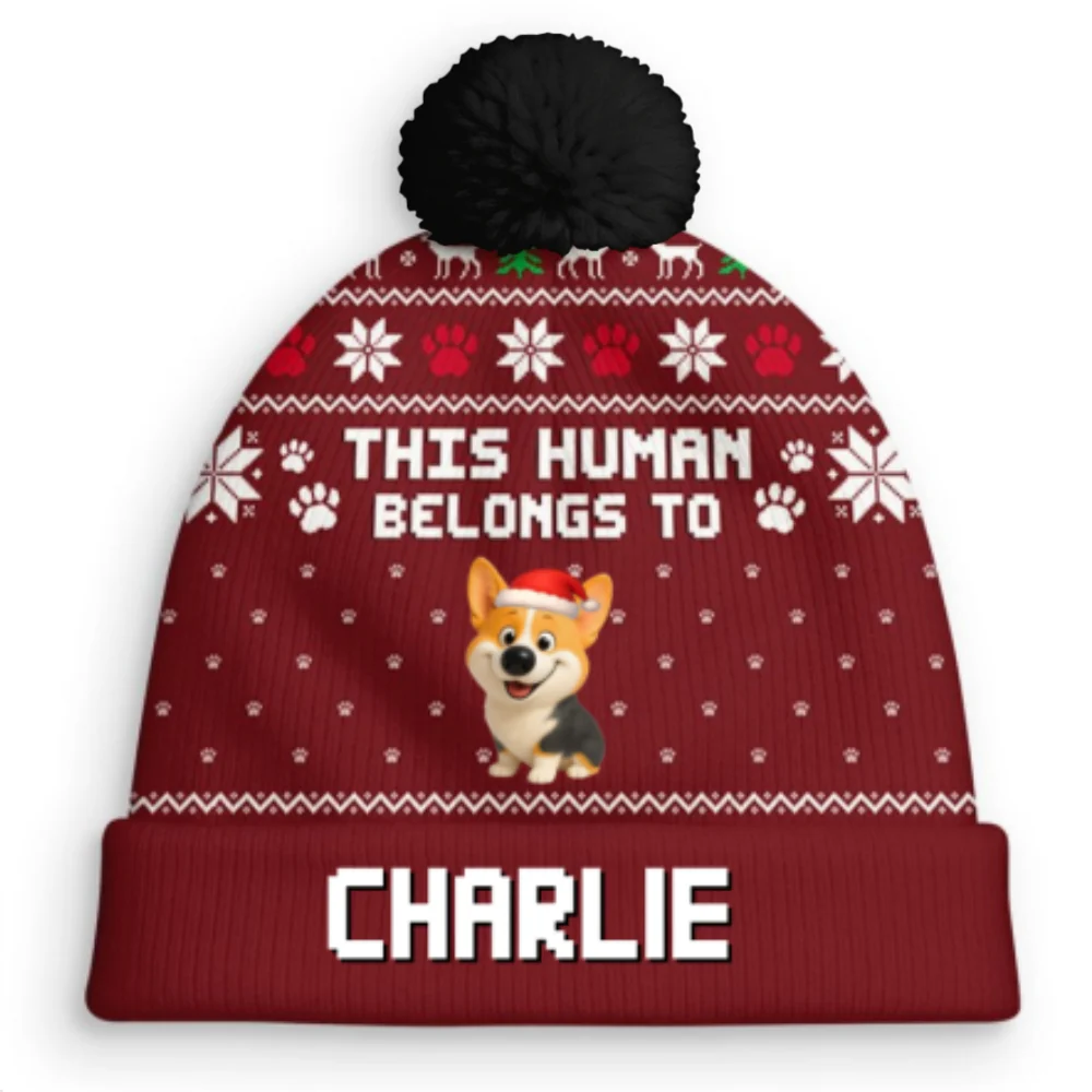 For The Holidays - Personalized Custom Bobble Beanie Hat - Image 6