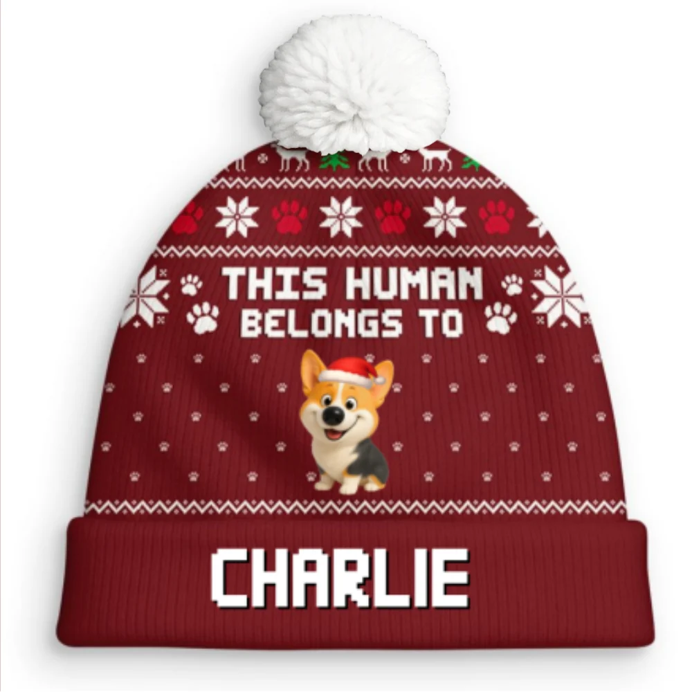 For The Holidays - Personalized Custom Bobble Beanie Hat - Image 7