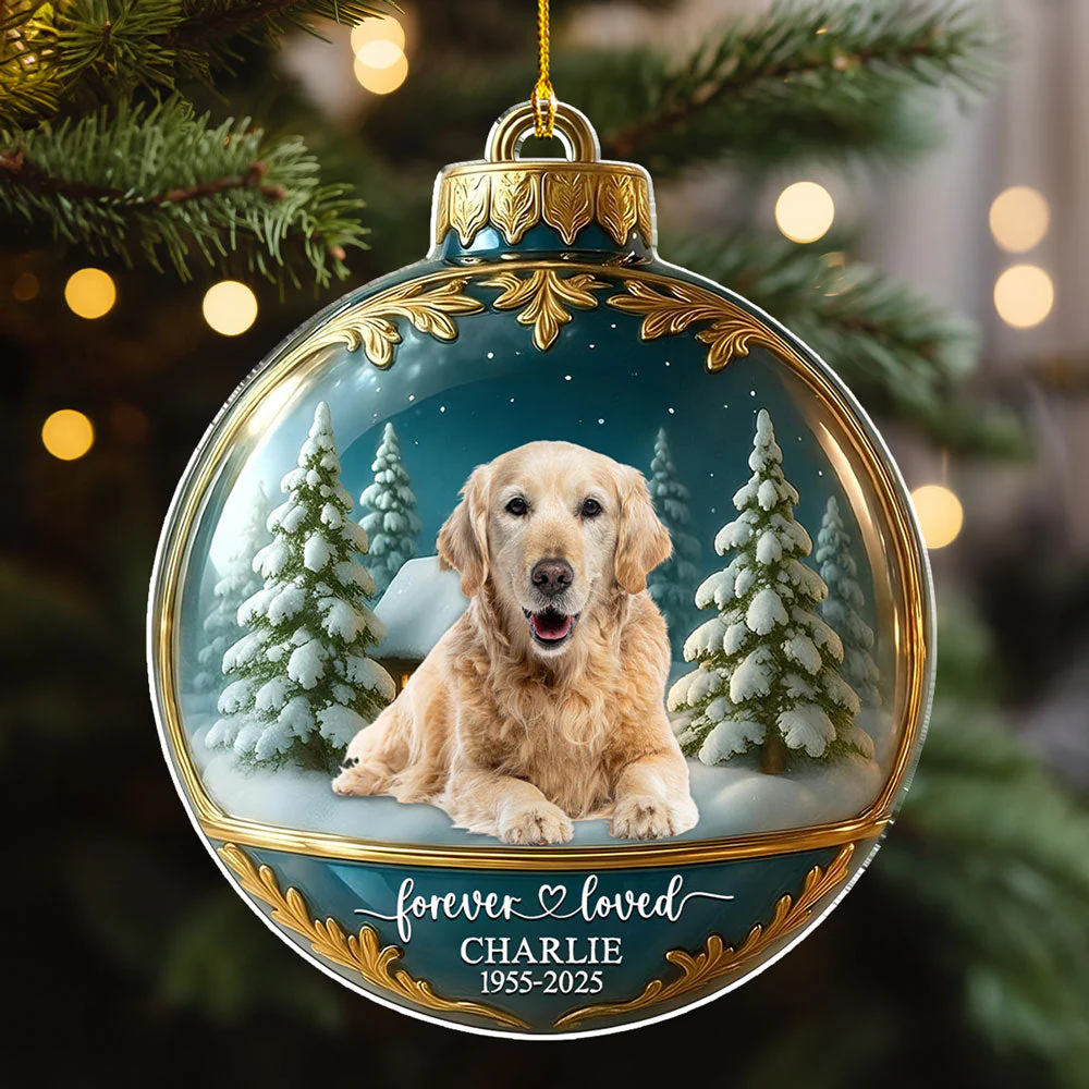 Forever Loved - Personalized Custom Acrylic Ornament - Image 3