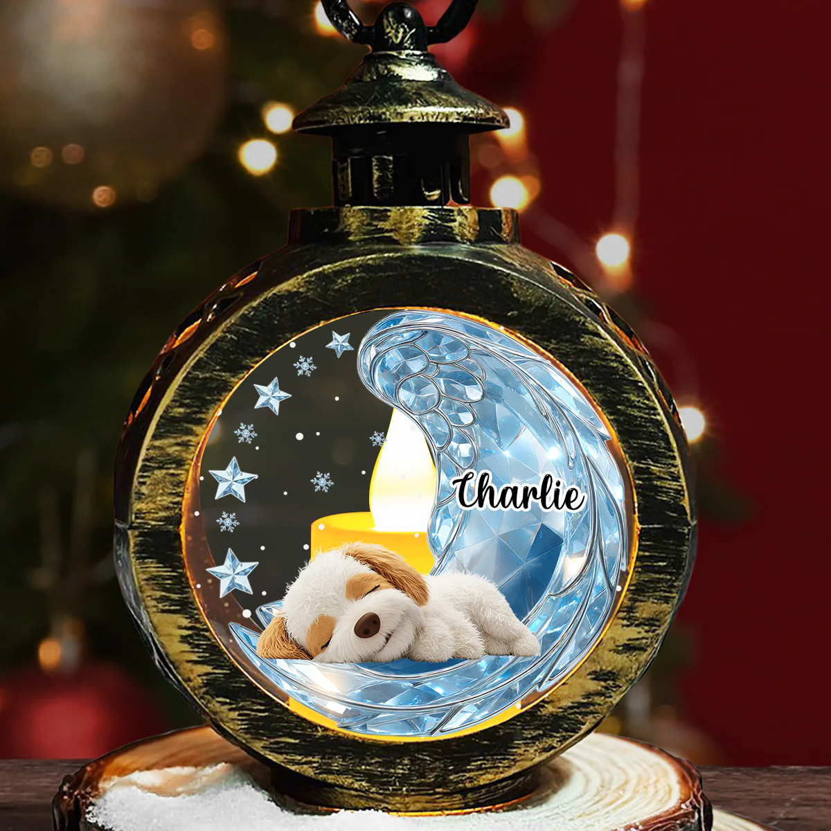 Forever Miss You - Personalized Custom 3D Effect Christmas Lantern