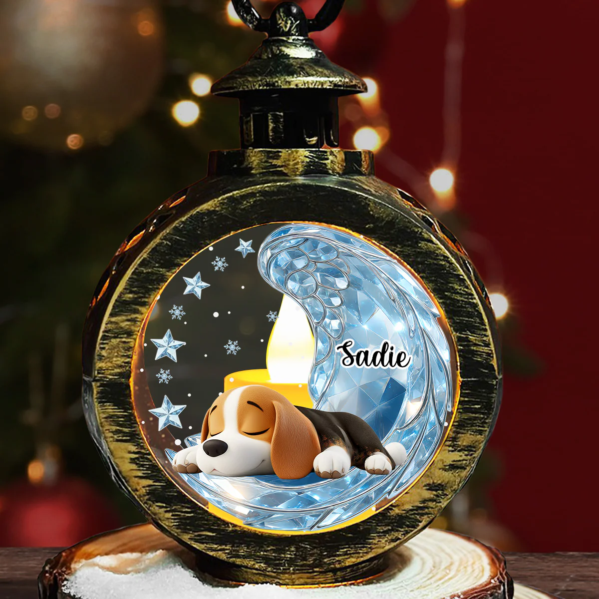 Forever Miss You - Personalized Custom 3D Effect Christmas Lantern - Image 5