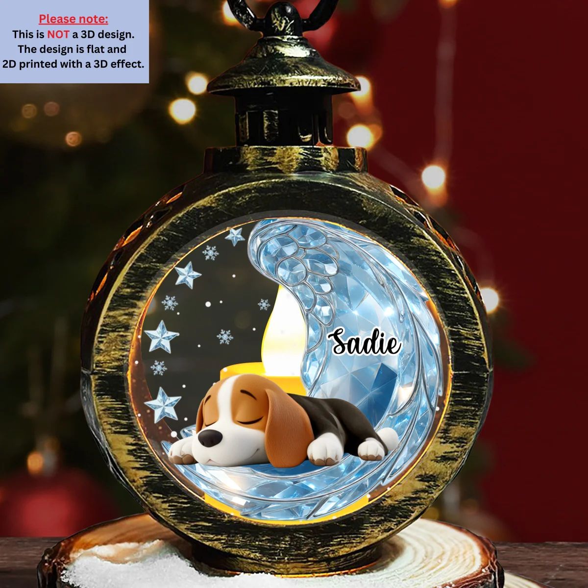 Forever Miss You - Personalized Custom 3D Effect Christmas Lantern - Image 9