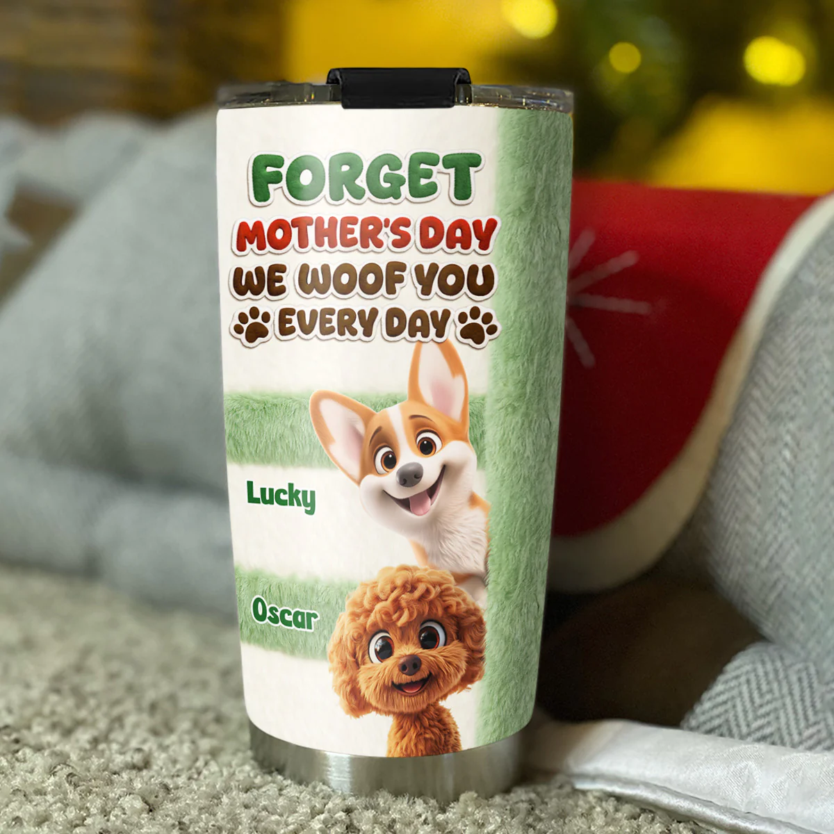 Forget That Day - Personalized Custom 3D Inflated Effect Tumbler - Image 2