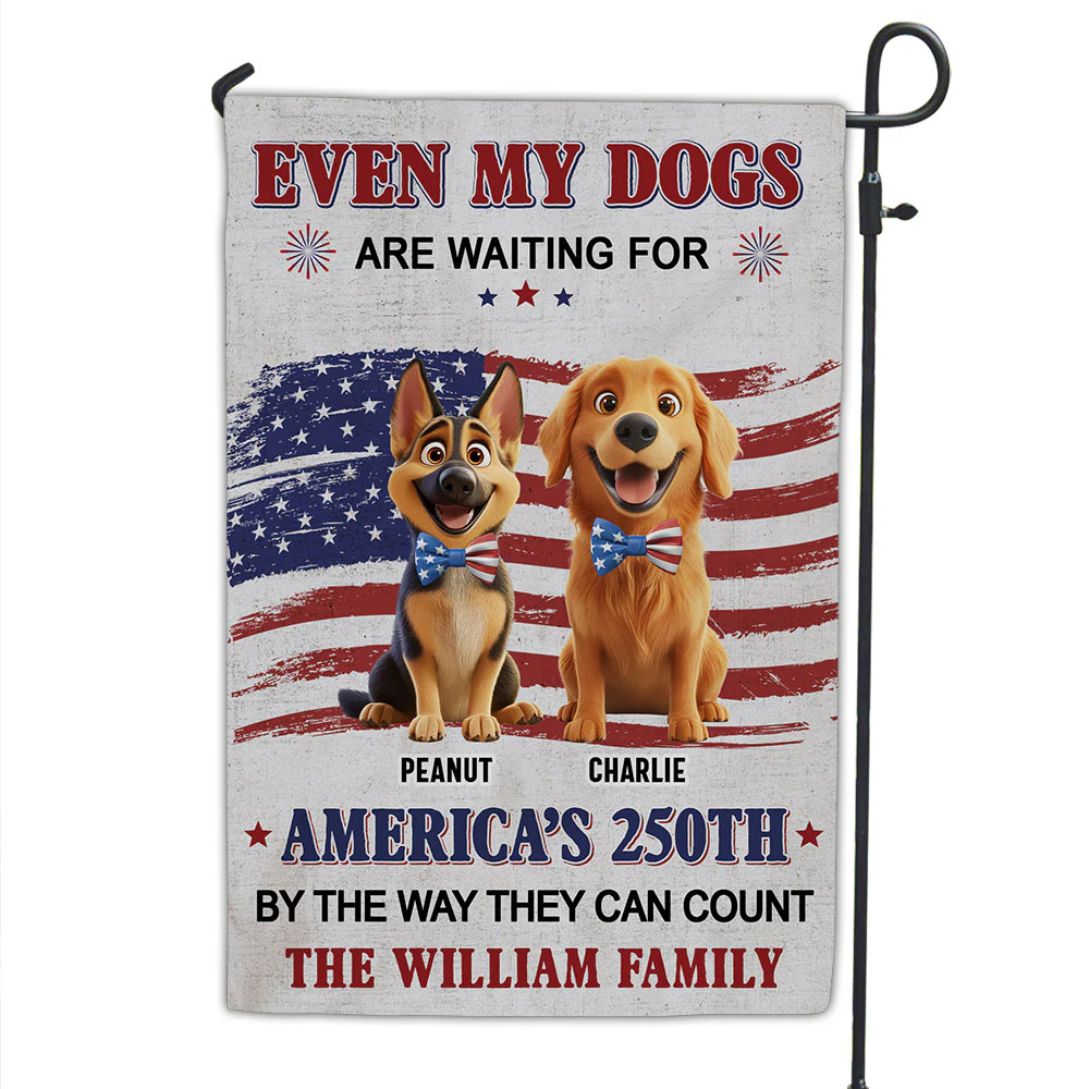 Freedom Barks Here - Personalized Custom Flag