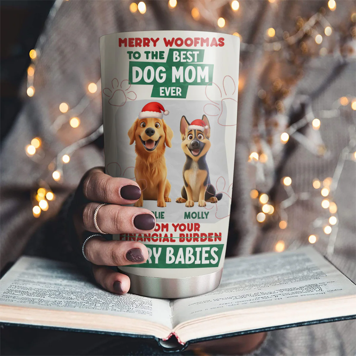 From My Dog - Personalized Custom Tumbler - Image 2
