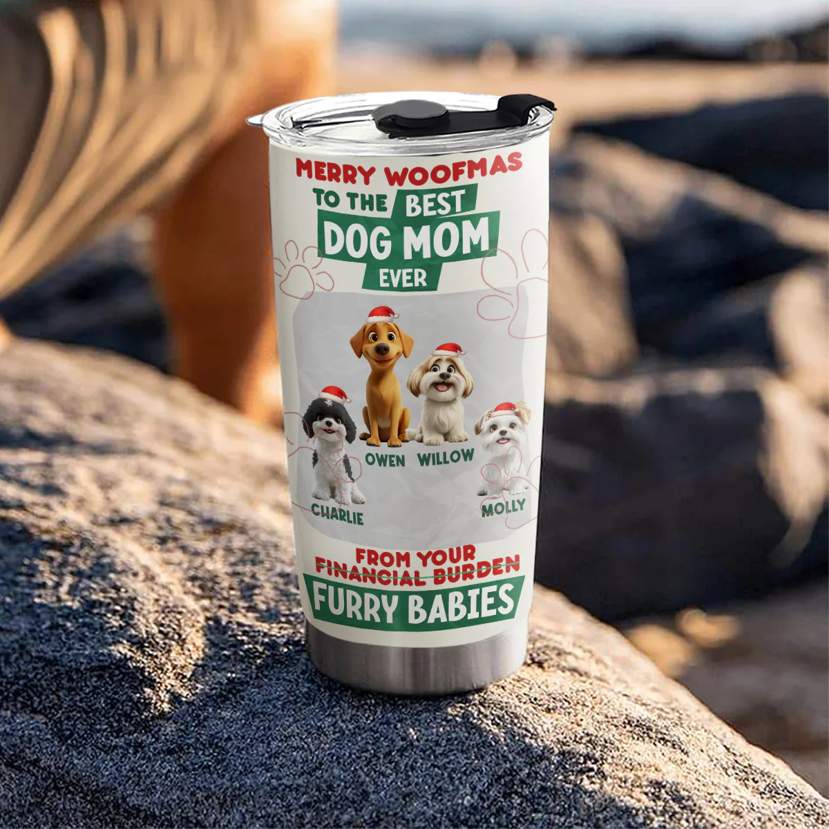 From My Dog - Personalized Custom Tumbler - Image 4