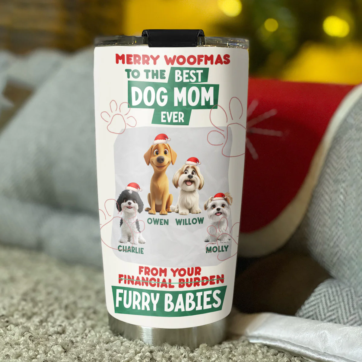From My Dog - Personalized Custom Tumbler - Image 5