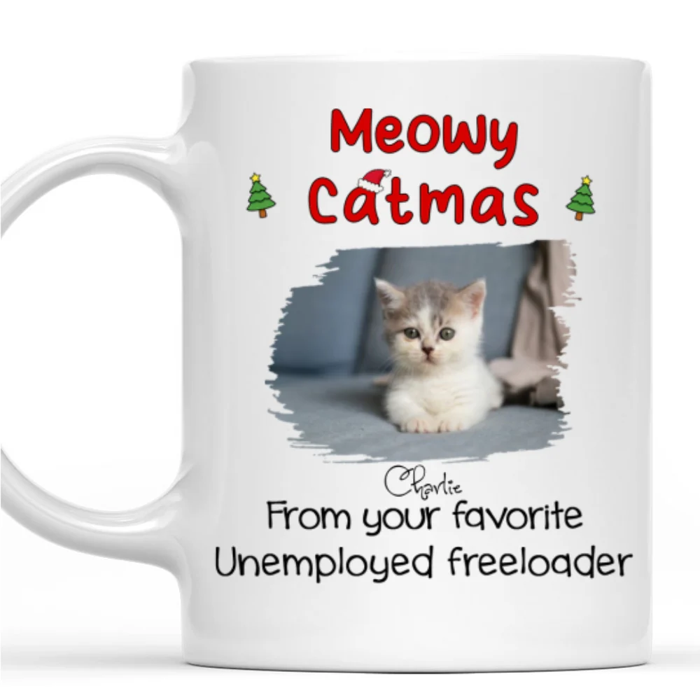 From You Favorite Cat Photo - Personalized Custom Coffee Mug - Image 5