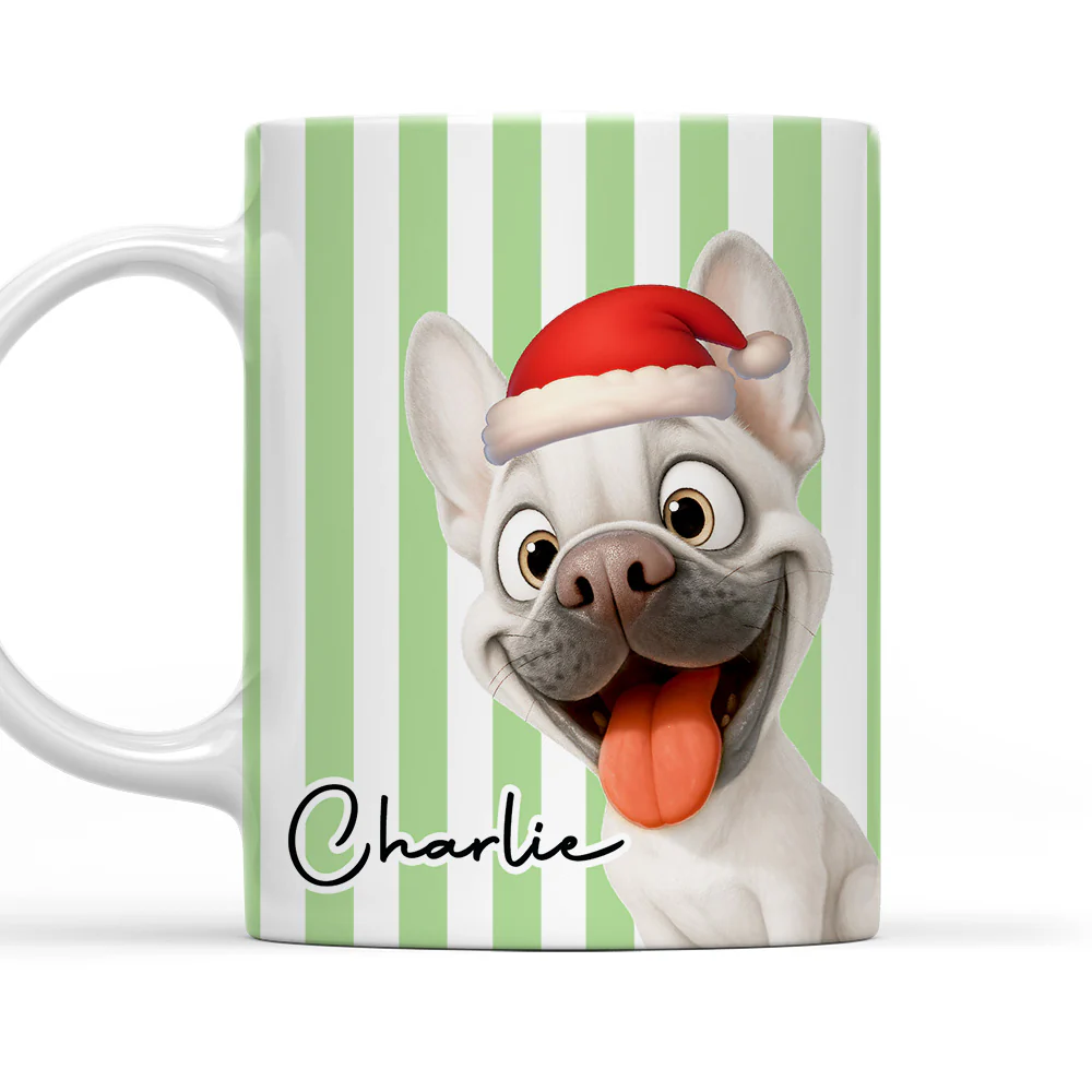 Funny Caricature Dog Christmas - Personalized Custom Coffee Mug