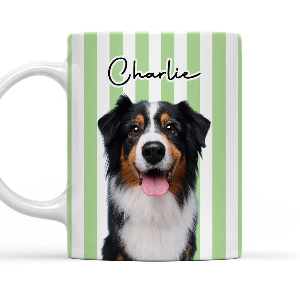 Funny Caricature Dog Christmas Photo - Personalized Custom Coffee Mug