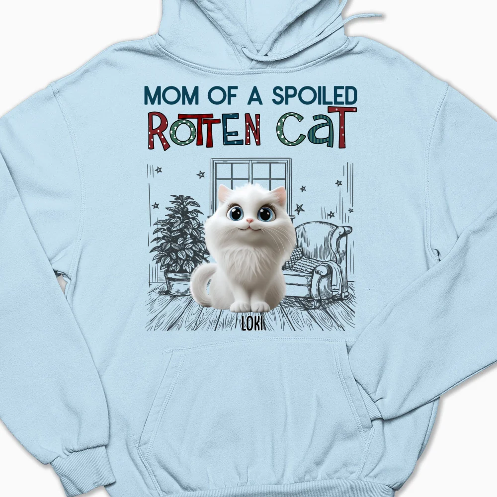 Funny Mom Dad Cat Normal - Personalized Custom Hoodie - Image 5