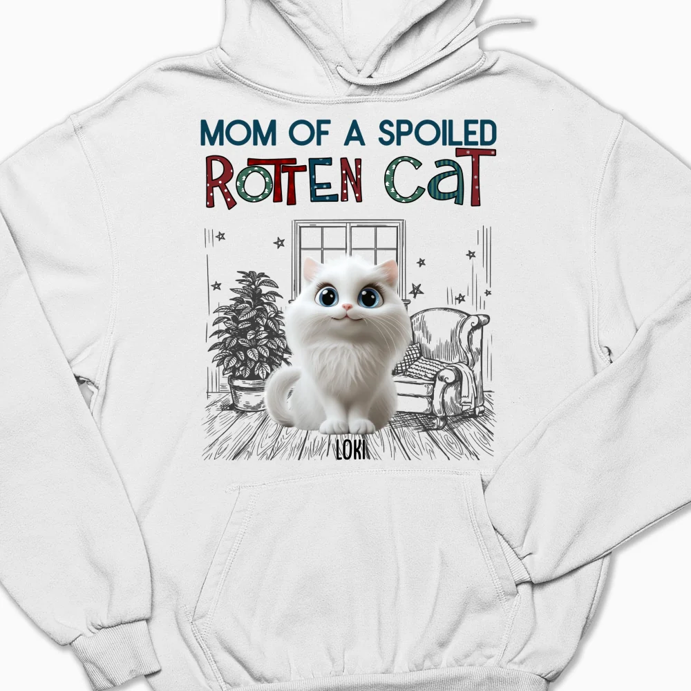 Funny Mom Dad Cat Normal - Personalized Custom Hoodie - Image 6