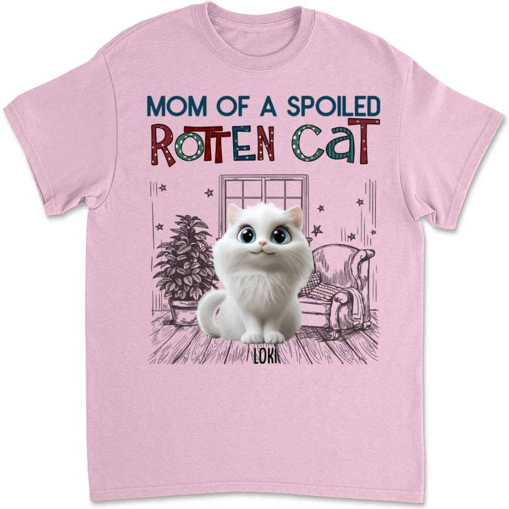 Funny Mom Dad Cat Normal - Personalized Custom Unisex T-shirt - Image 7