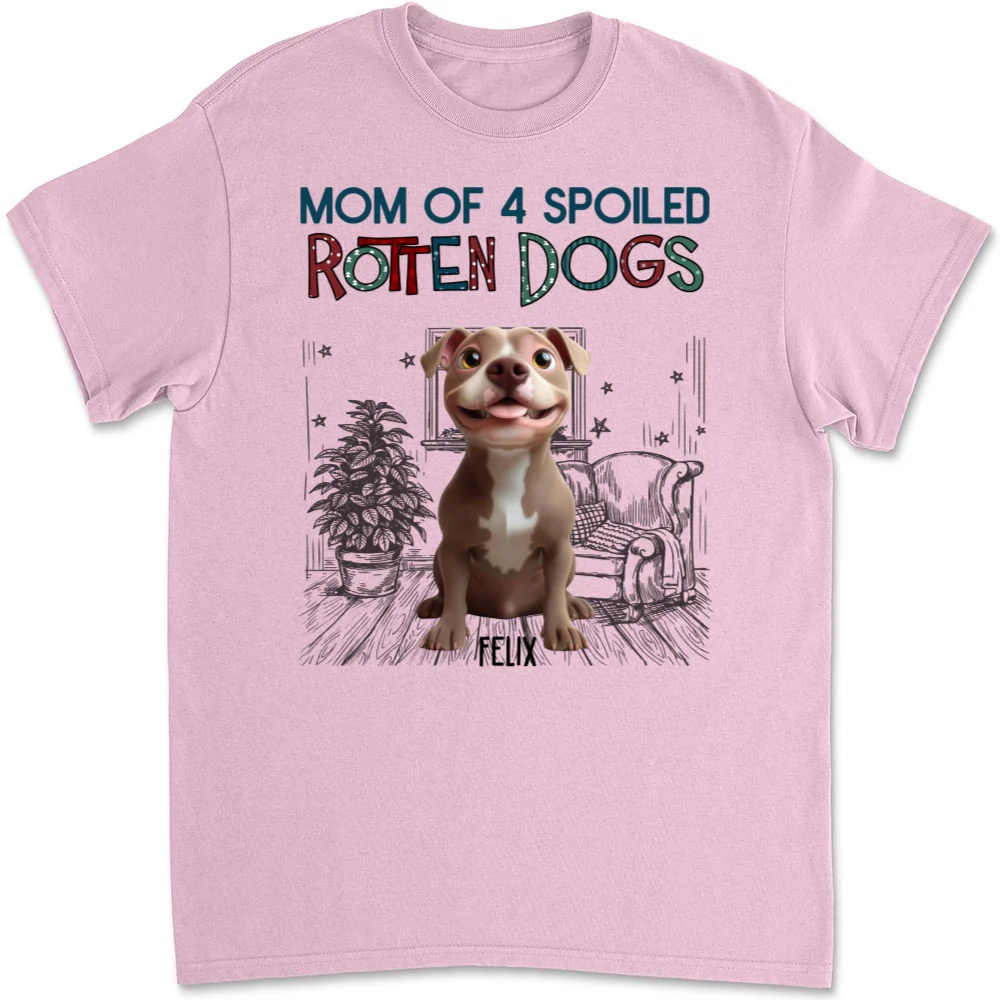 Funny Mom Dad Dog Normal - Personalized Custom Unisex T-Shirt - Image 9