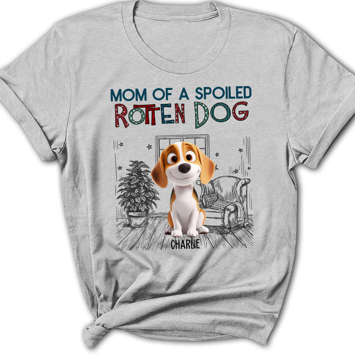 Funny Mom Dad Dog Normal - Personalized Custom Women T-Shirt