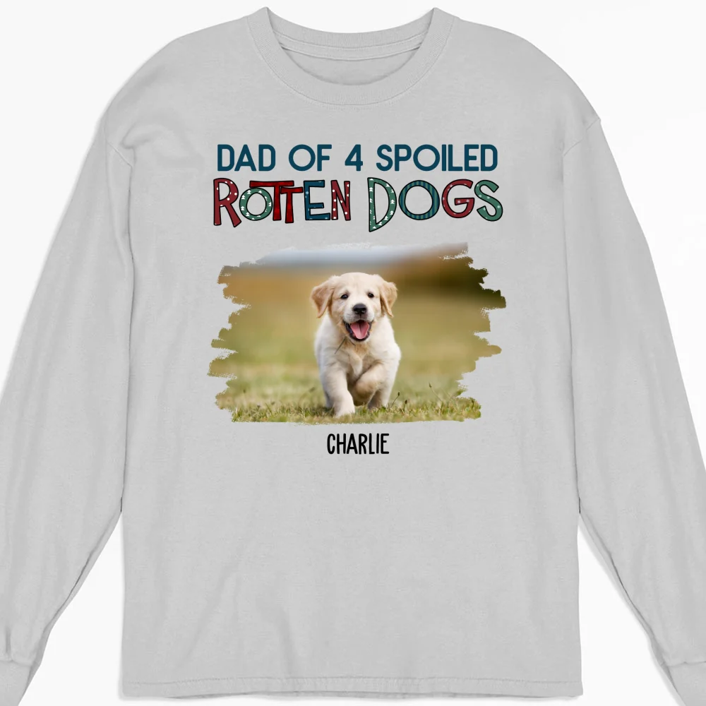 Funny Mom Dad Dog Normal Photo - Personalized Custom Long Sleeve T-Shirt - Image 4