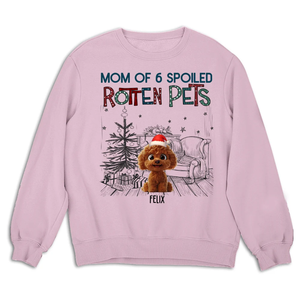 Funny Mom Dad Pet Christmas - Personalized Custom Sweatshirt - Image 6