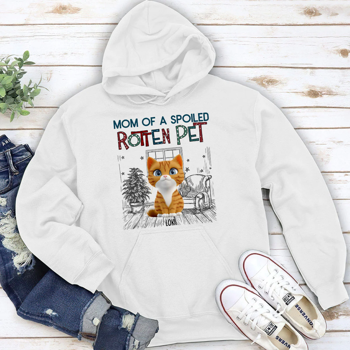 Funny Mom Dad Pet Normal - Personalized Custom Hoodie - Image 2