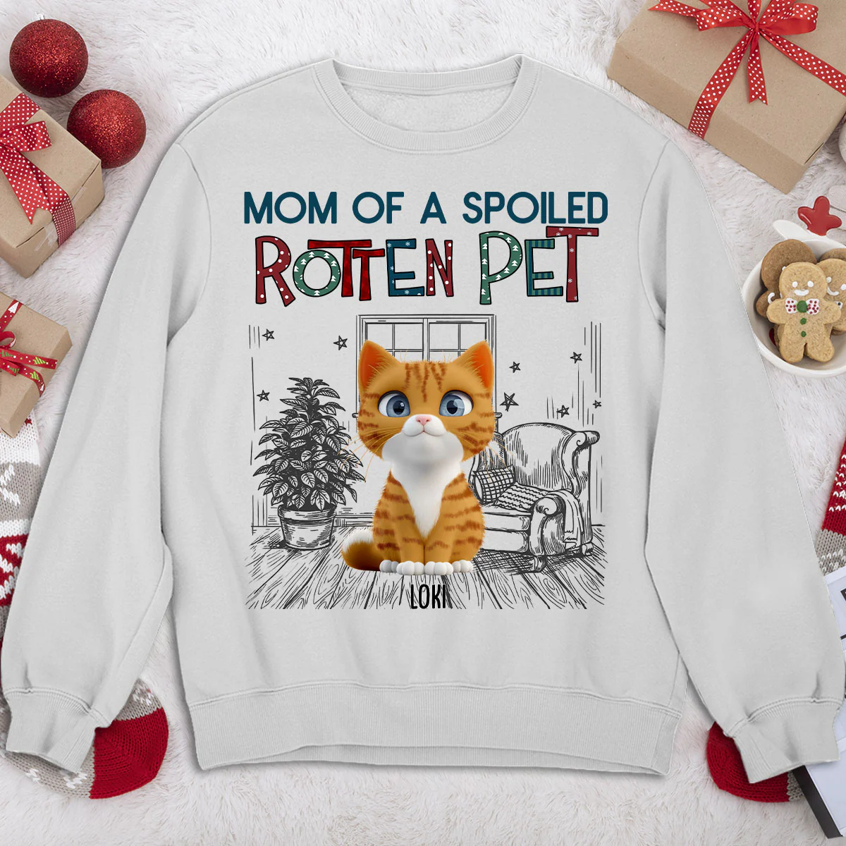 Funny Mom Dad Pet Normal - Personalized Custom Sweatshirt - Image 2