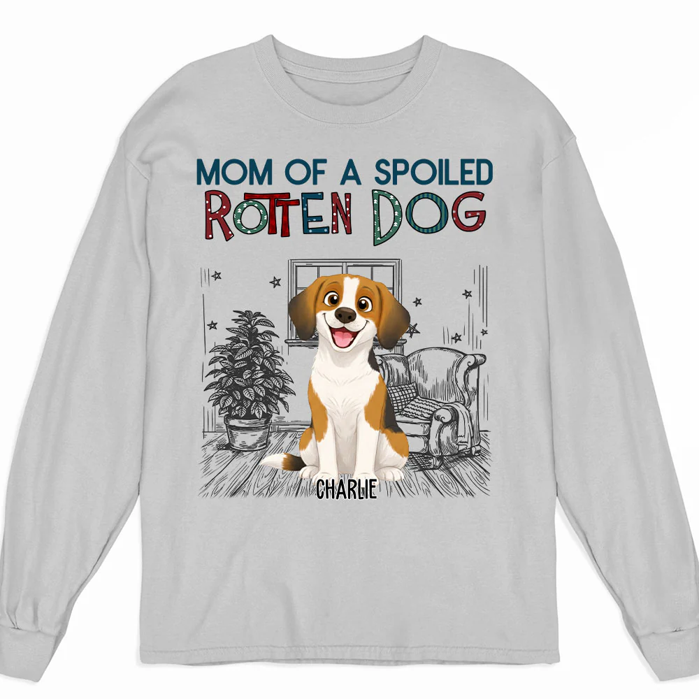 Funny Mom Dad Storybook Dog - Personalized Custom Long Sleeve T-Shirt