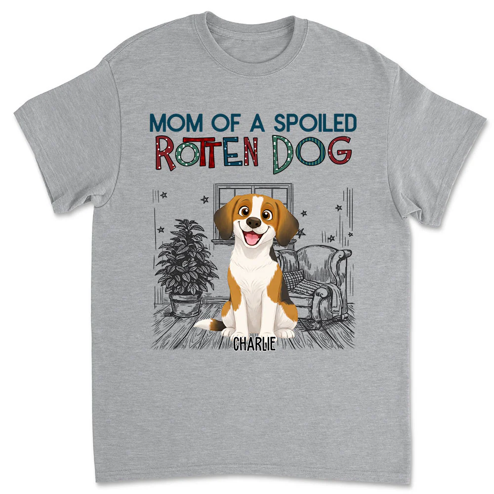Funny Mom Dad Storybook Dog - Personalized Custom Unisex T-Shirt