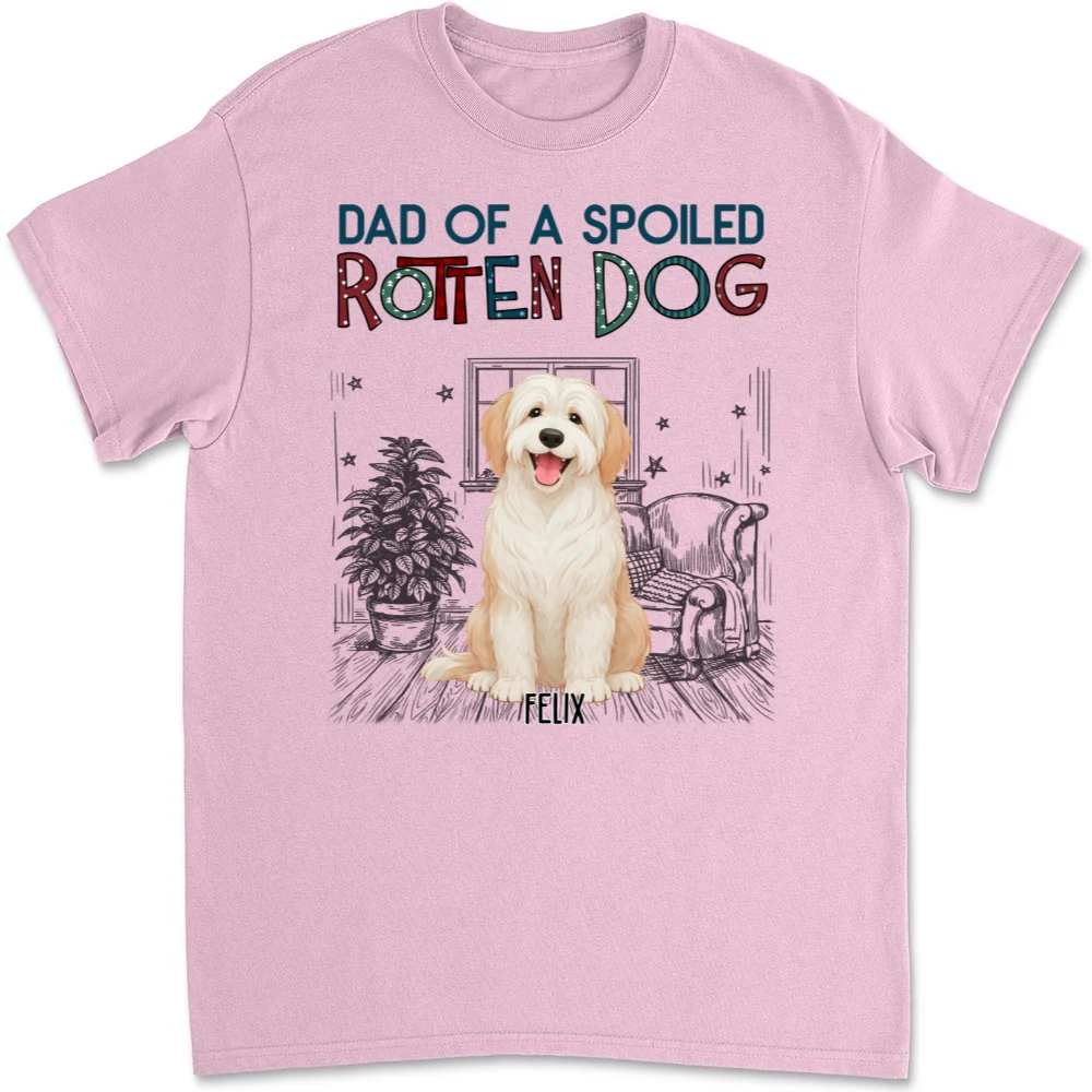 Funny Mom Dad Storybook Dog - Personalized Custom Unisex T-Shirt - Image 8