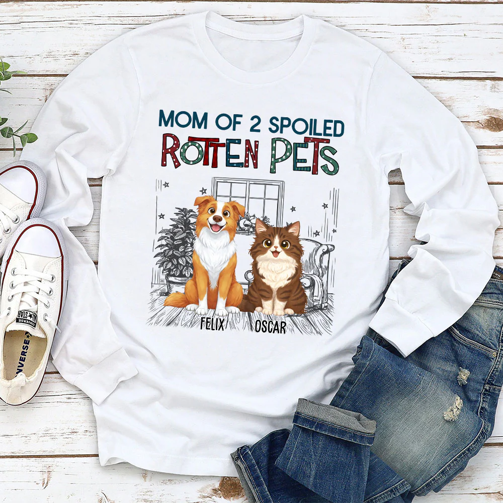 Funny Mom Dad Storybook Pet - Personalized Custom Long Sleeve T-Shirt - Image 2