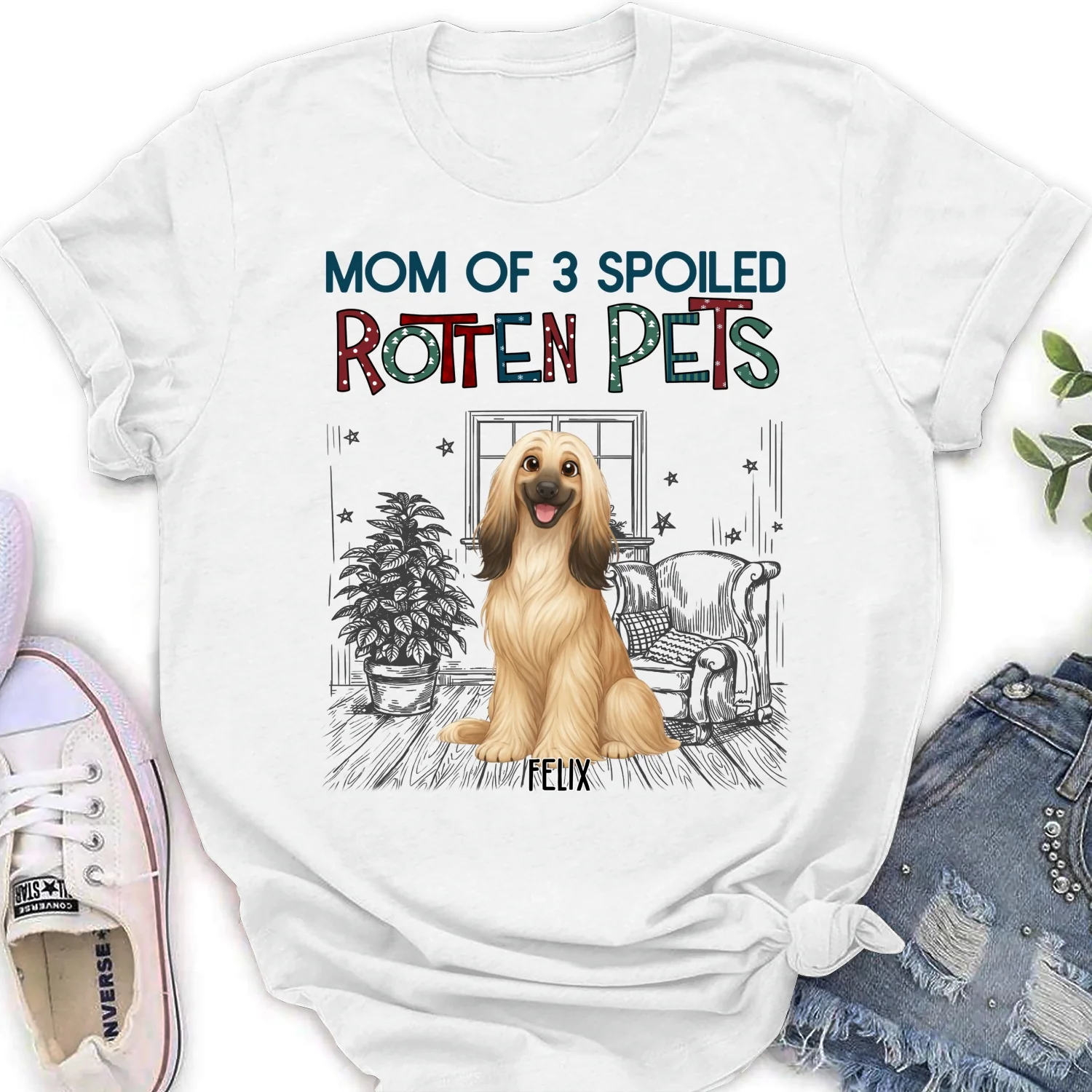 Funny Mom Dad Storybook Pet - Personalized Custom Women's T-Shirt - Image 5