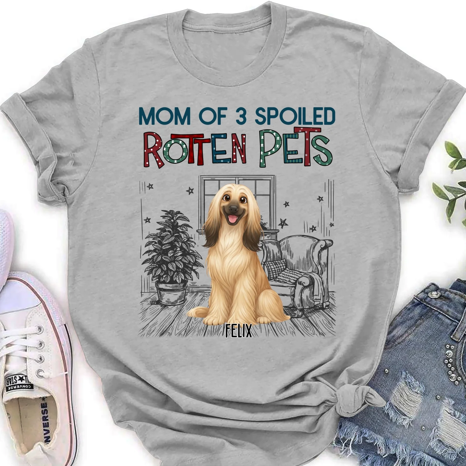 Funny Mom Dad Storybook Pet - Personalized Custom Women's T-Shirt - Image 6