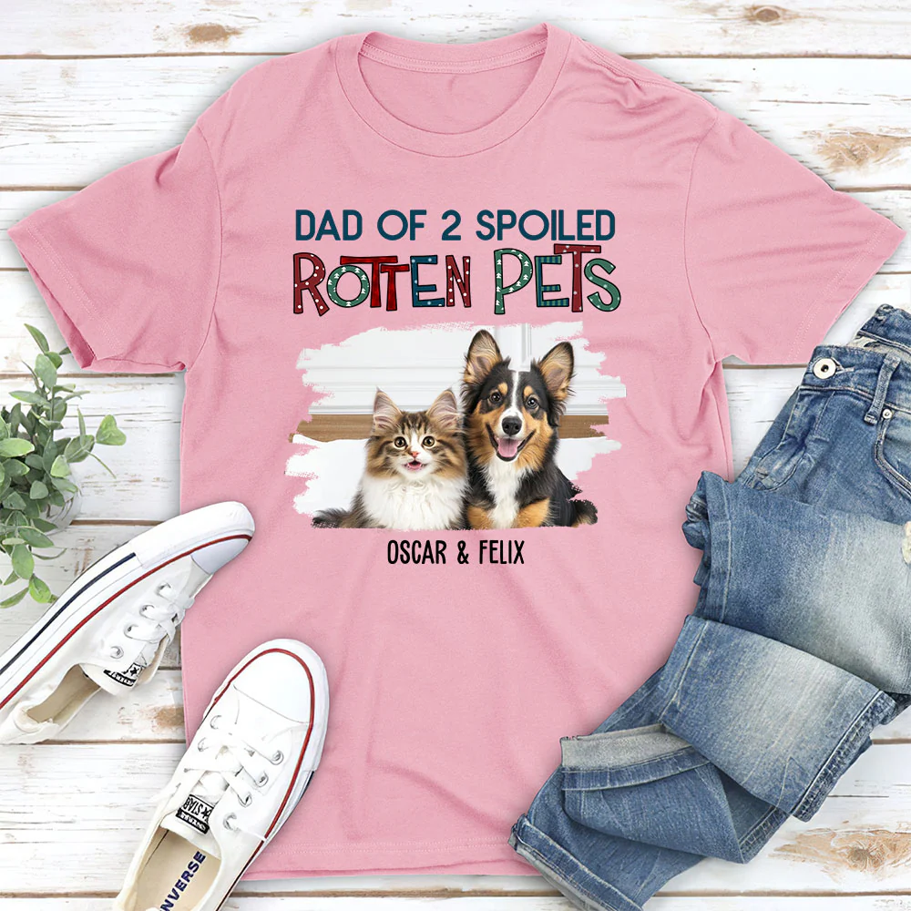Funny Mom Dad Storybook Pet Photo - Personalized Custom Unisex T-Shirt