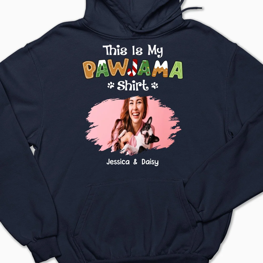 Funny Pawjama Shirt Cartoon Photo - Personalized Custom Hoodie - Image 7