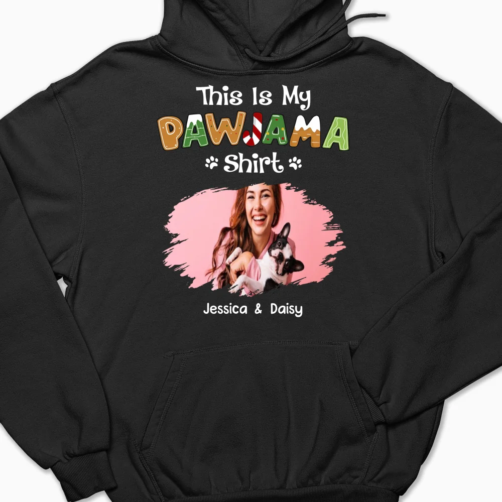 Funny Pawjama Shirt Cartoon Photo - Personalized Custom Hoodie - Image 8