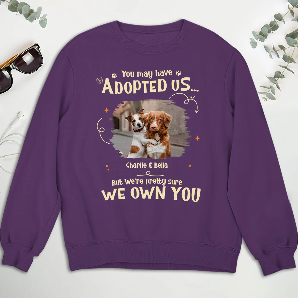 Funny Pretty Sure We Own You Photo - Personalized Custom Sweatshirt - Image 4